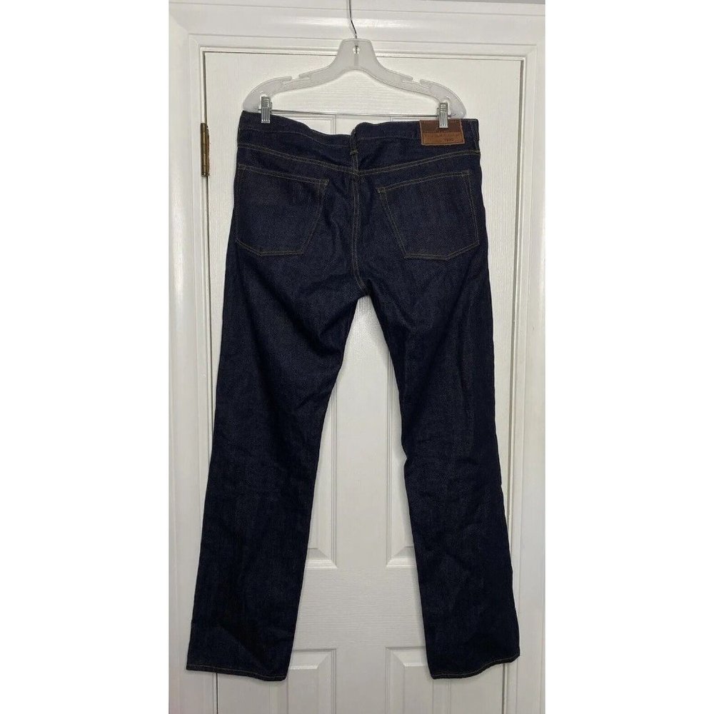 J Crew Mens 1040 Kaihara Japanese Denim Slim Straight Jeans 35x34 Measure 35x33 - Picture 4 of 10